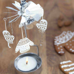 Rotary Candleholder, Winter - Talla Imports - 7330123005846 - Sugar River Shoppe - 