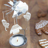 Rotary Candleholder, Winter - Talla Imports - 7330123005846 - Sugar River Shoppe - 