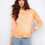 Round Hem Cotton Sweater - Charlie B - 690178745720 - Sugar River Shoppe - 