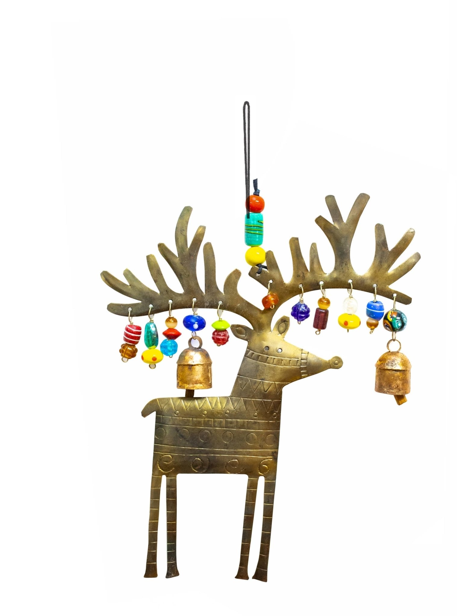Rudolph The Reindeer/Iron/Beads&Bell - Moksha - A654367658062A - Sugar River Shoppe - 