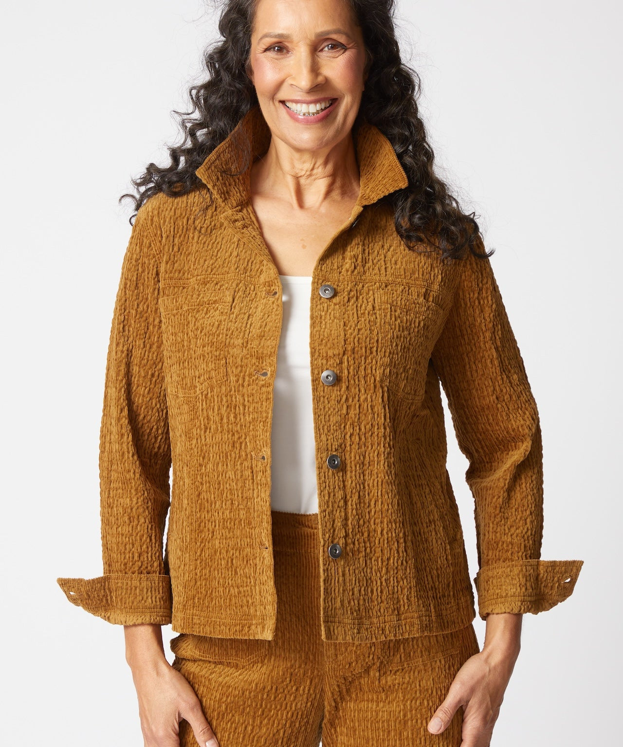 Rustic Stretch Cord Boyfriend Jacket - Habitat - 194451629931 - Sugar River Shoppe - 