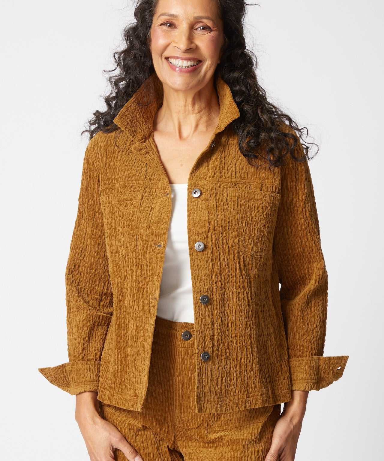Rustic Stretch Cord Boyfriend Jacket - Habitat - 194451629931 - Sugar River Shoppe - 