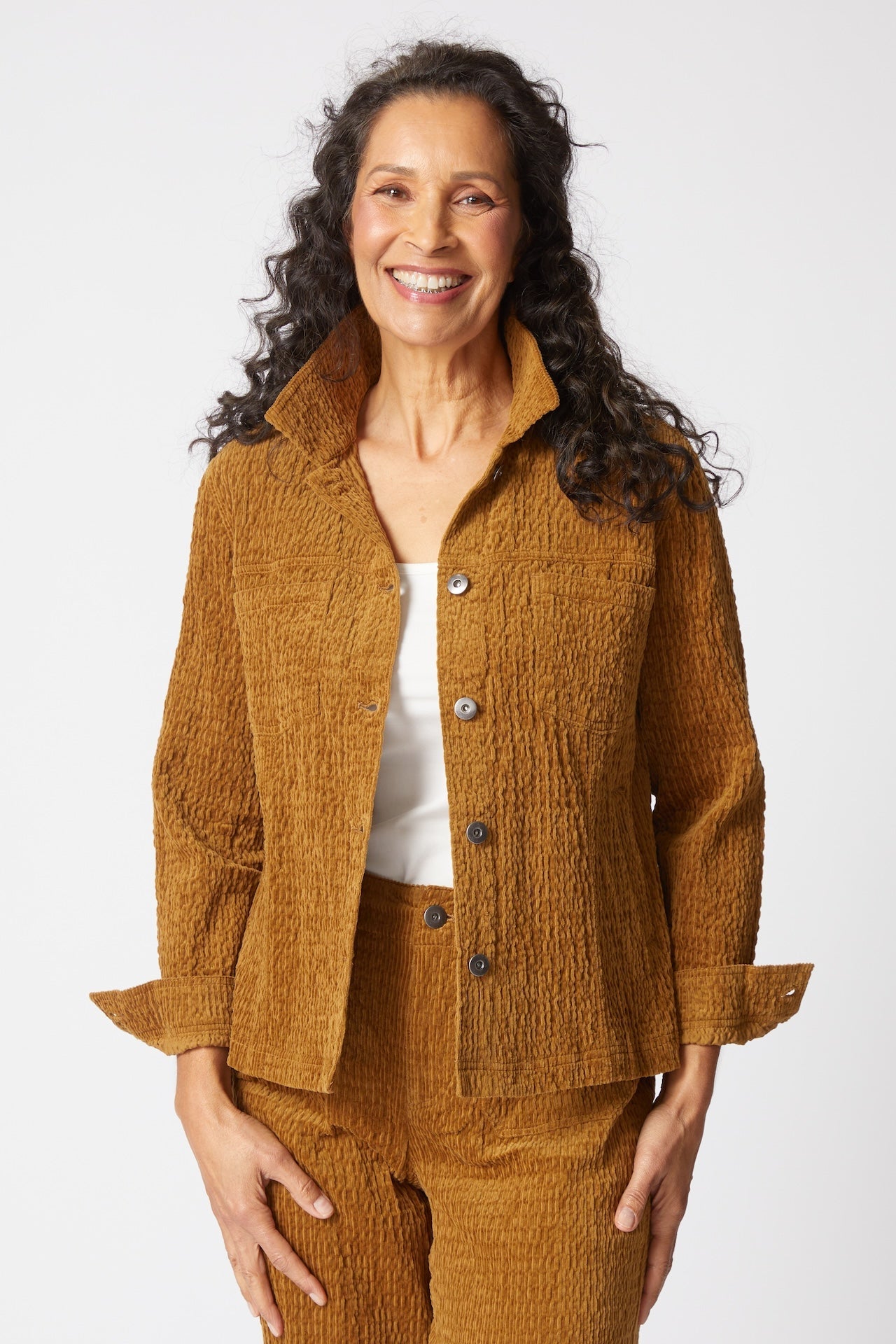 Rustic Stretch Cord Boyfriend Jacket - Habitat - 194451629931 - Sugar River Shoppe - 
