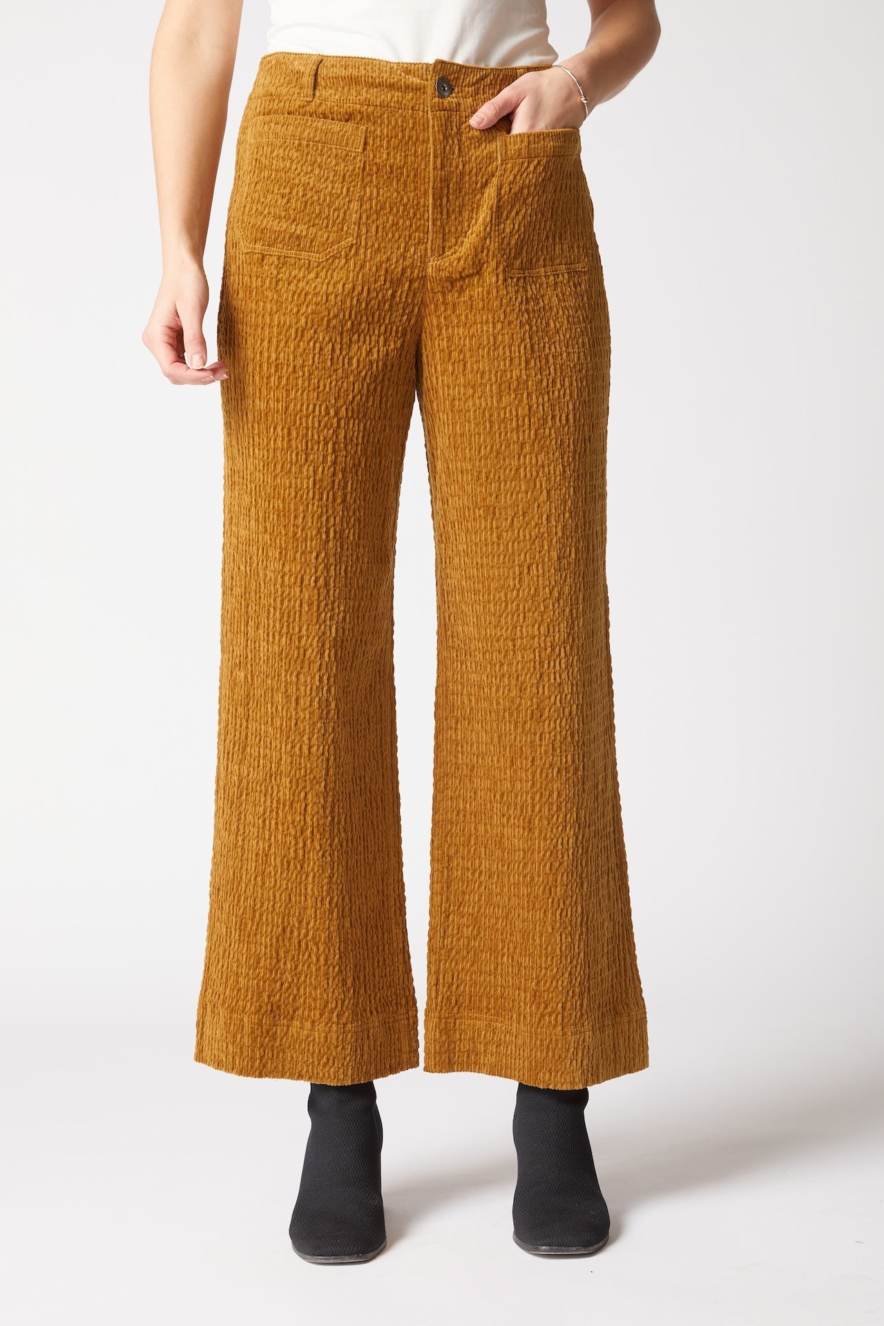 Rustic Stretch Cord Patch Pocket Ankle Pant - Habitat - 194451630173 - Sugar River Shoppe - 
