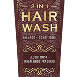 Man Bar 2 in 1 Hair Wash Exotic Musk & Sandalwood - Sugar River Shoppe