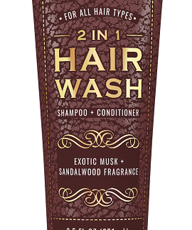 Man Bar 2 in 1 Hair Wash Exotic Musk & Sandalwood - Sugar River Shoppe