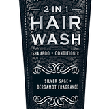 Man Bar 2 in 1 Hair Wash Silver Sage & Bergamot - Sugar River Shoppe