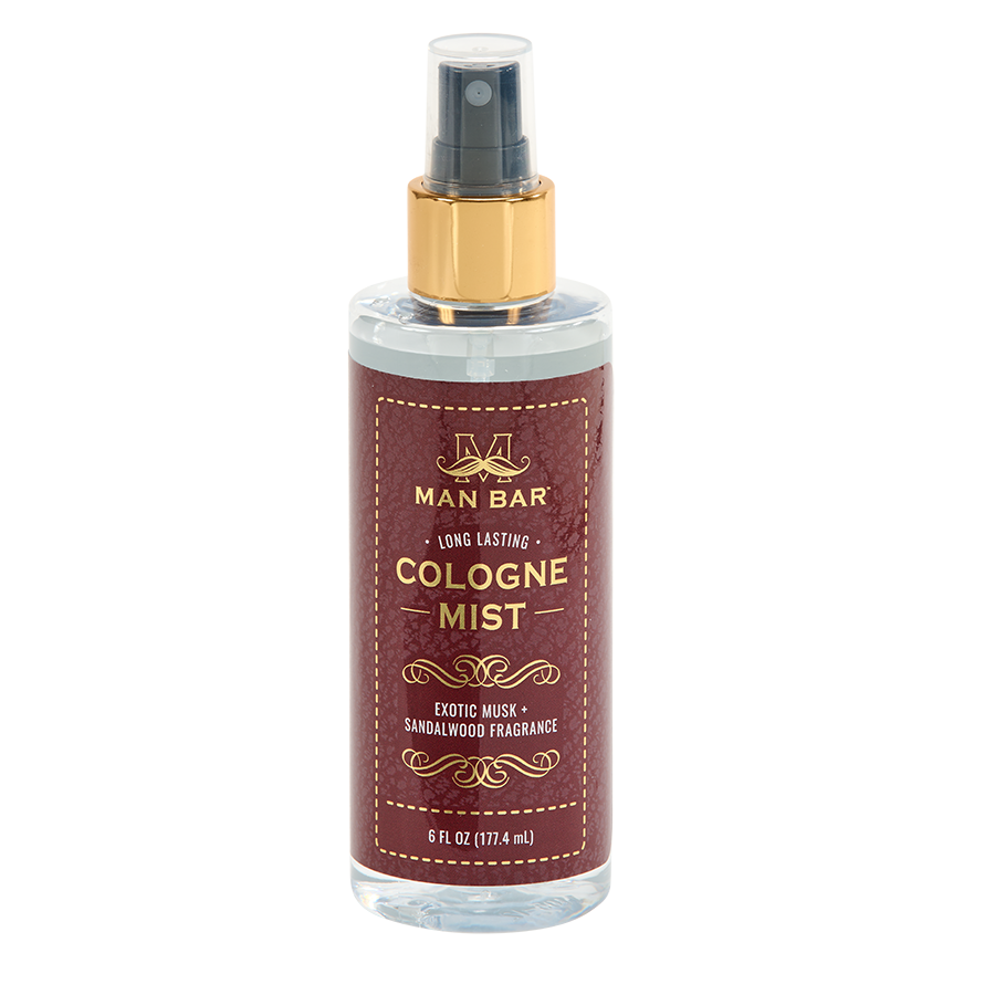 Man Bar Cologne Mist- Exotic Musk & Sandalwood - Sugar River Shoppe