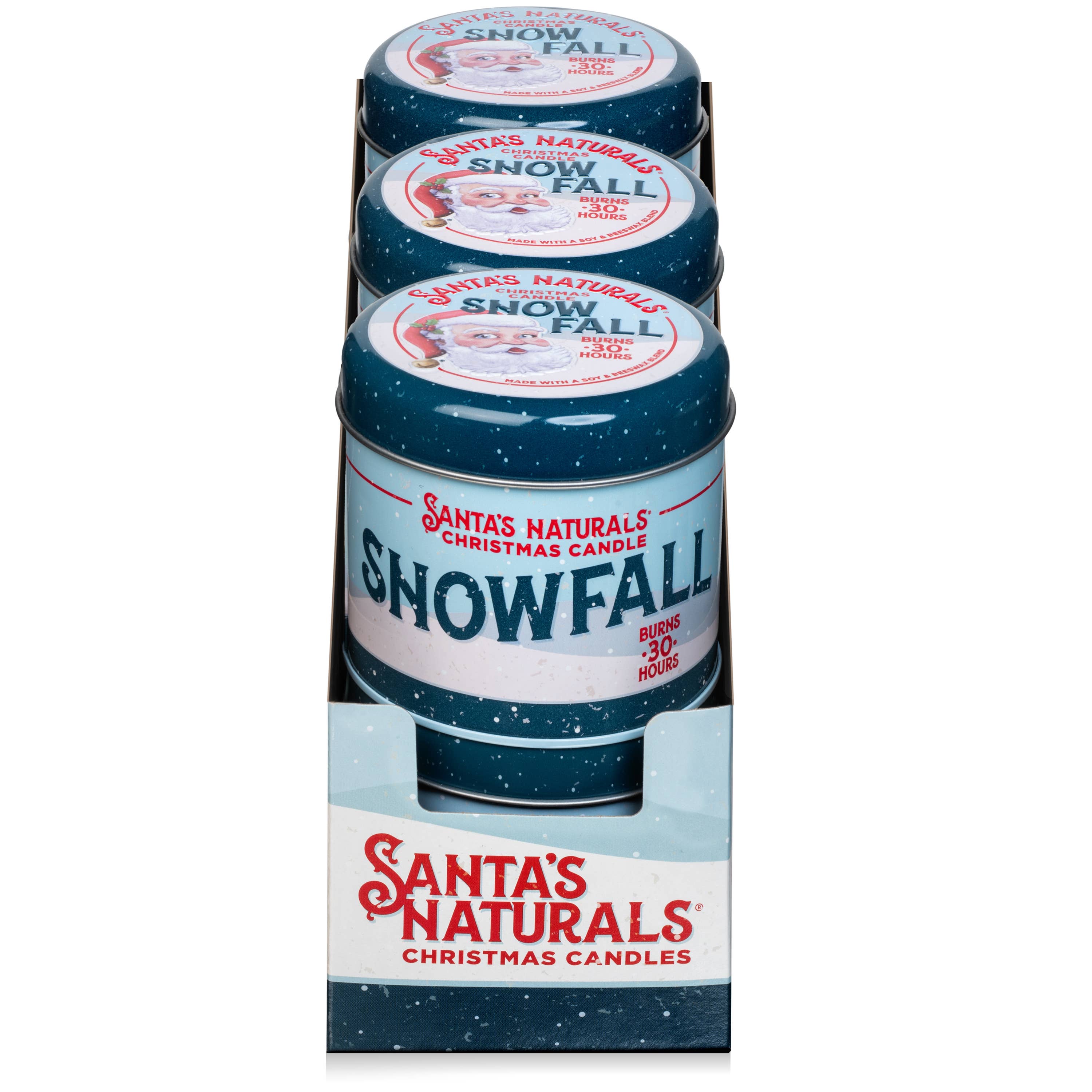 Christmas Candle in Snow Fall 9oz - Sugar River Shoppe