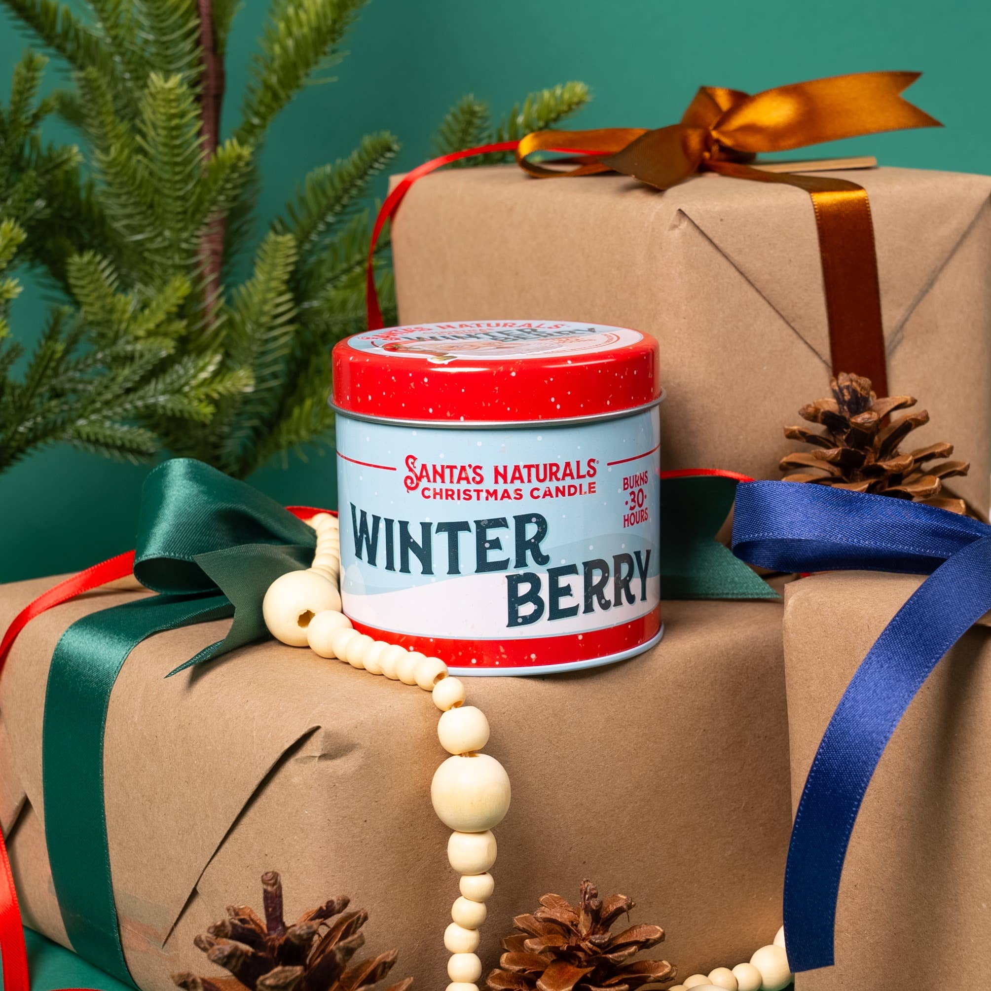 Christmas Candle in Winter Berry 9oz - Sugar River Shoppe