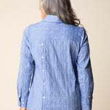 Santorini Stripe Selene Shirt - Habitat - 194451677338 - Sugar River Shoppe - 