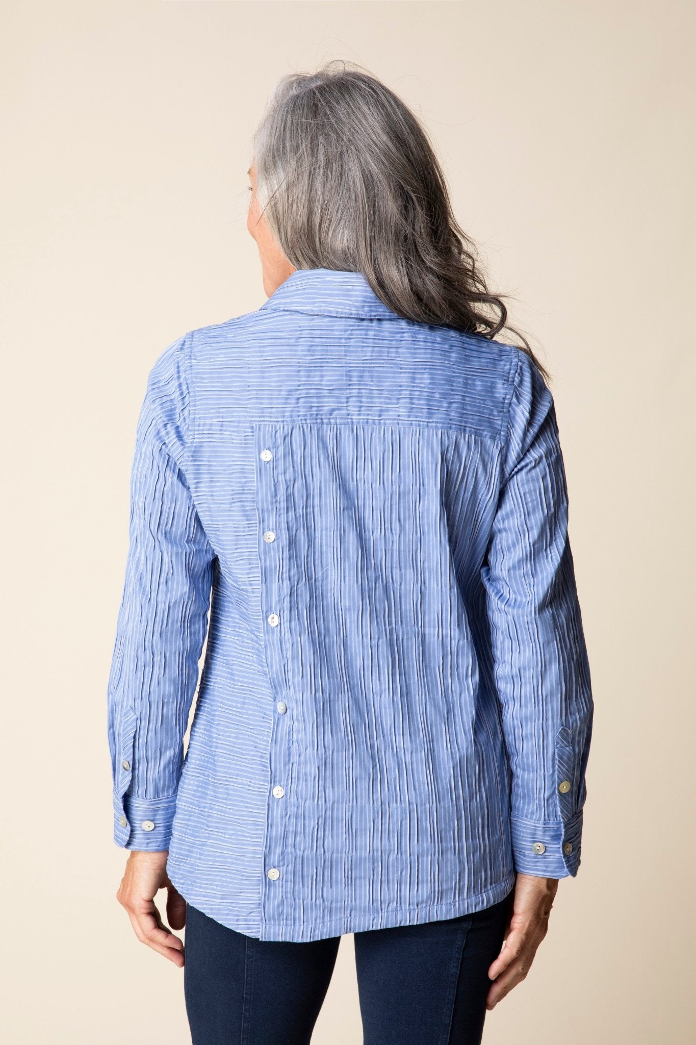 Santorini Stripe Selene Shirt - Habitat - 194451677338 - Sugar River Shoppe - 