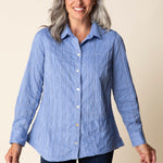Santorini Stripe Selene Shirt - Habitat - 194451677338 - Sugar River Shoppe - 