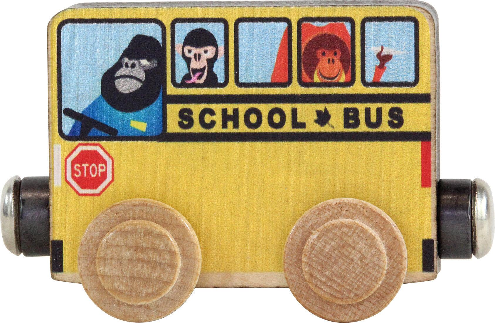 School Bus Train Car - Maple Landmark - 679952102126 - Sugar River Shoppe - 