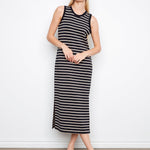 Scuba Sleeveless Striped Yarn Dye Dress - Charlie B - 690178720109 - Sugar River Shoppe - 