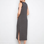 Scuba Sleeveless Striped Yarn Dye Dress - Charlie B - 690178720109 - Sugar River Shoppe - 