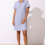 Seaport Stripe Shirt Dress - Habitat - 194451661061 - Sugar River Shoppe - 