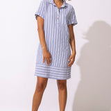 Seaport Stripe Shirt Dress - Habitat - 194451661061 - Sugar River Shoppe - 