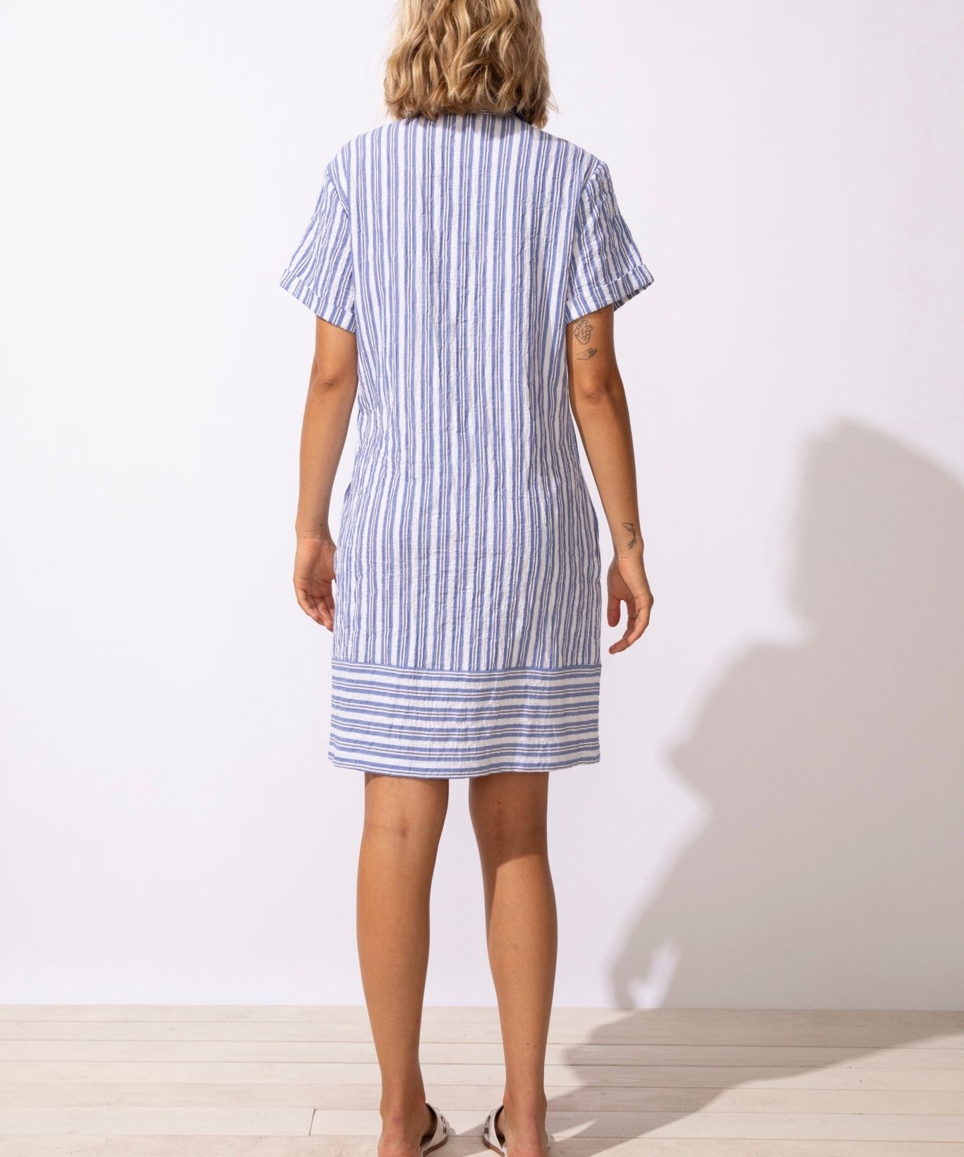 Seaport Stripe Shirt Dress - Habitat - 194451661061 - Sugar River Shoppe - 