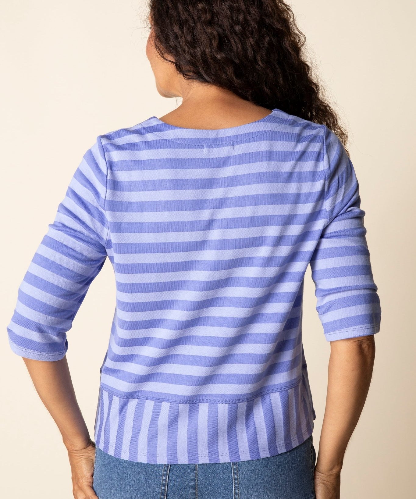 Shadow Stripe Elbow Sleeve Top - Habitat - 194451686453 - Sugar River Shoppe - 