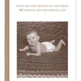 Nine Months Baby Card - Sugar River Shoppe