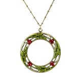 Sherry Red Crystal Circle Wreath Necklace - Anne Koplik Designs, Inc. - 73781800 - Sugar River Shoppe - 
