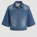 Short Sleeve Jean Jacket - APNY - 605258300324 - Sugar River Shoppe - 