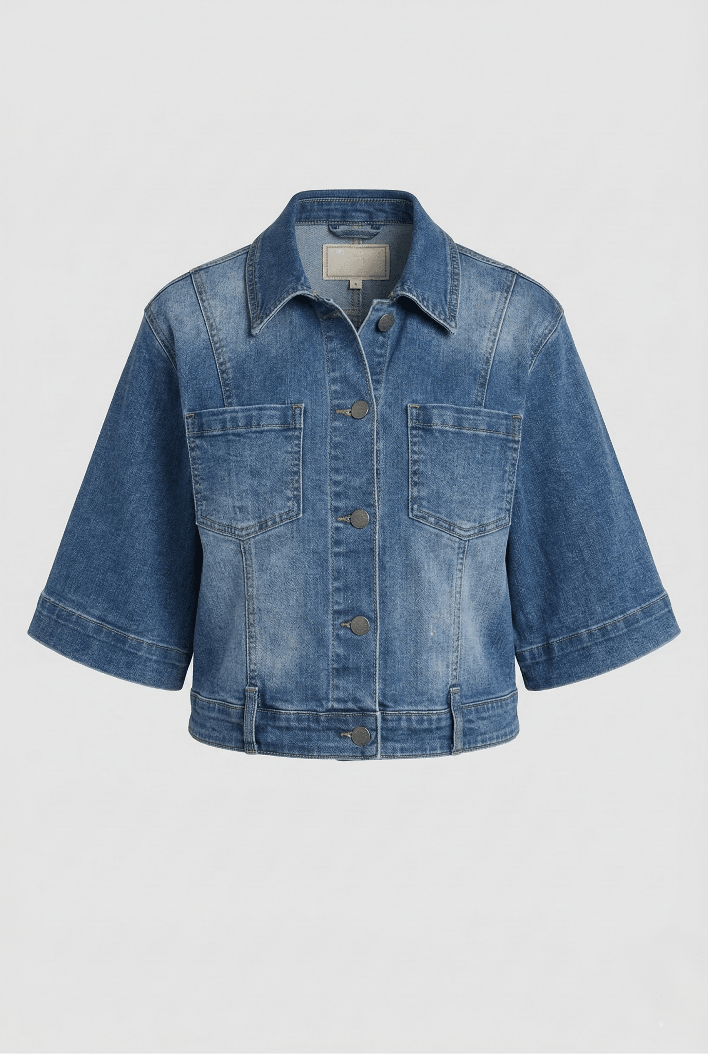 Short Sleeve Jean Jacket - APNY - 605258300324 - Sugar River Shoppe - 