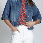 Short Sleeve Jean Jacket - APNY - 605258300324 - Sugar River Shoppe - 