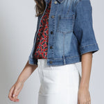 Short Sleeve Jean Jacket - APNY - 605258300324 - Sugar River Shoppe - 