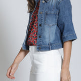 Short Sleeve Jean Jacket - APNY - 605258300324 - Sugar River Shoppe - 