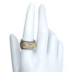 Silver Spinner Anxiety Ring With Brass Element - Amberman - 72139816 - Sugar River Shoppe - 