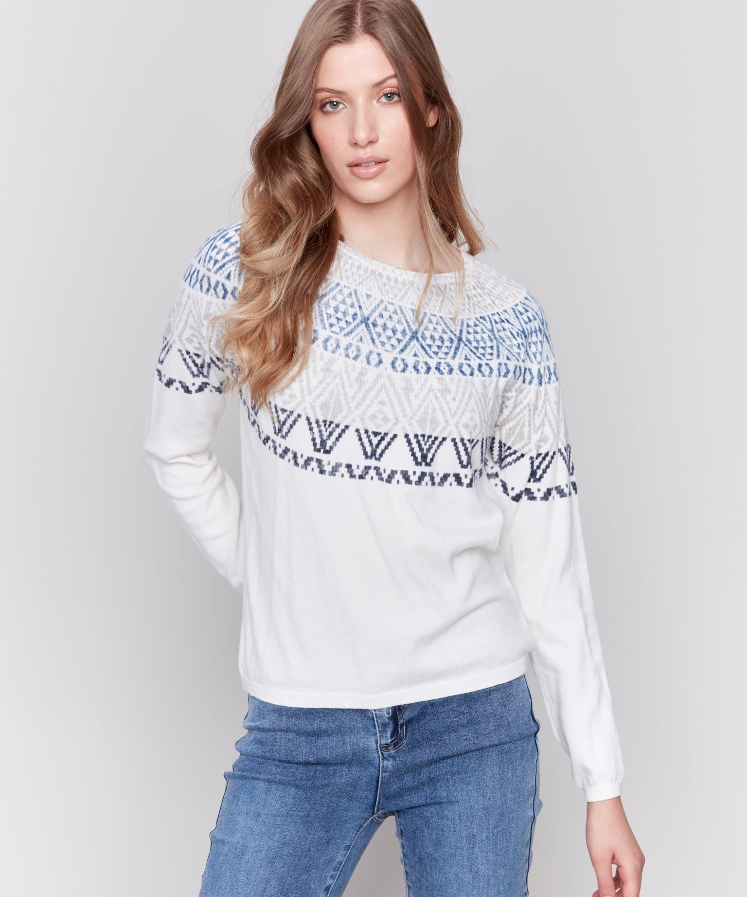 Ski Sweater with Raglan Sleeve - Charlie B - 690178539237 - Sugar River Shoppe - 