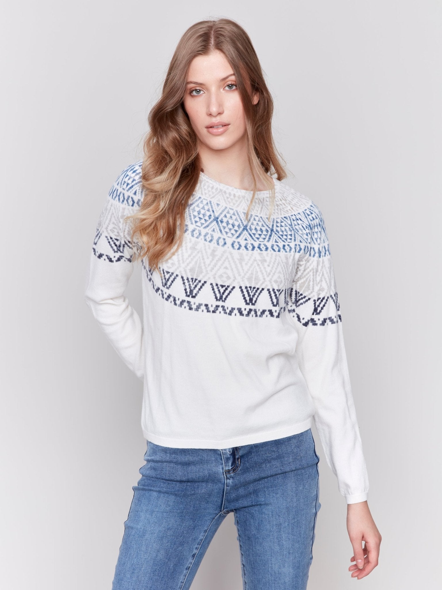 Ski Sweater with Raglan Sleeve - Charlie B - 690178539237 - Sugar River Shoppe - 