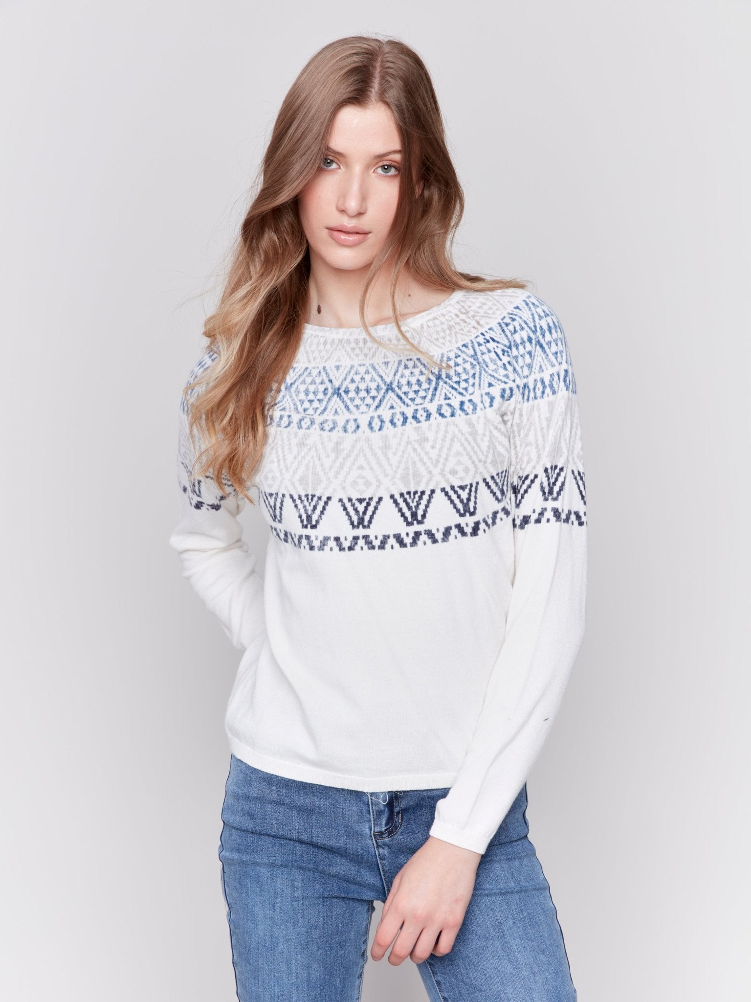 Ski Sweater with Raglan Sleeve - Charlie B - 690178539237 - Sugar River Shoppe - 
