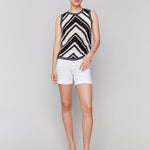Sleeveless Crochet Crew Neck Top - Charlie B - 690178647970 - Sugar River Shoppe - 