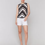 Sleeveless Crochet Crew Neck Top - Charlie B - 690178647970 - Sugar River Shoppe - 