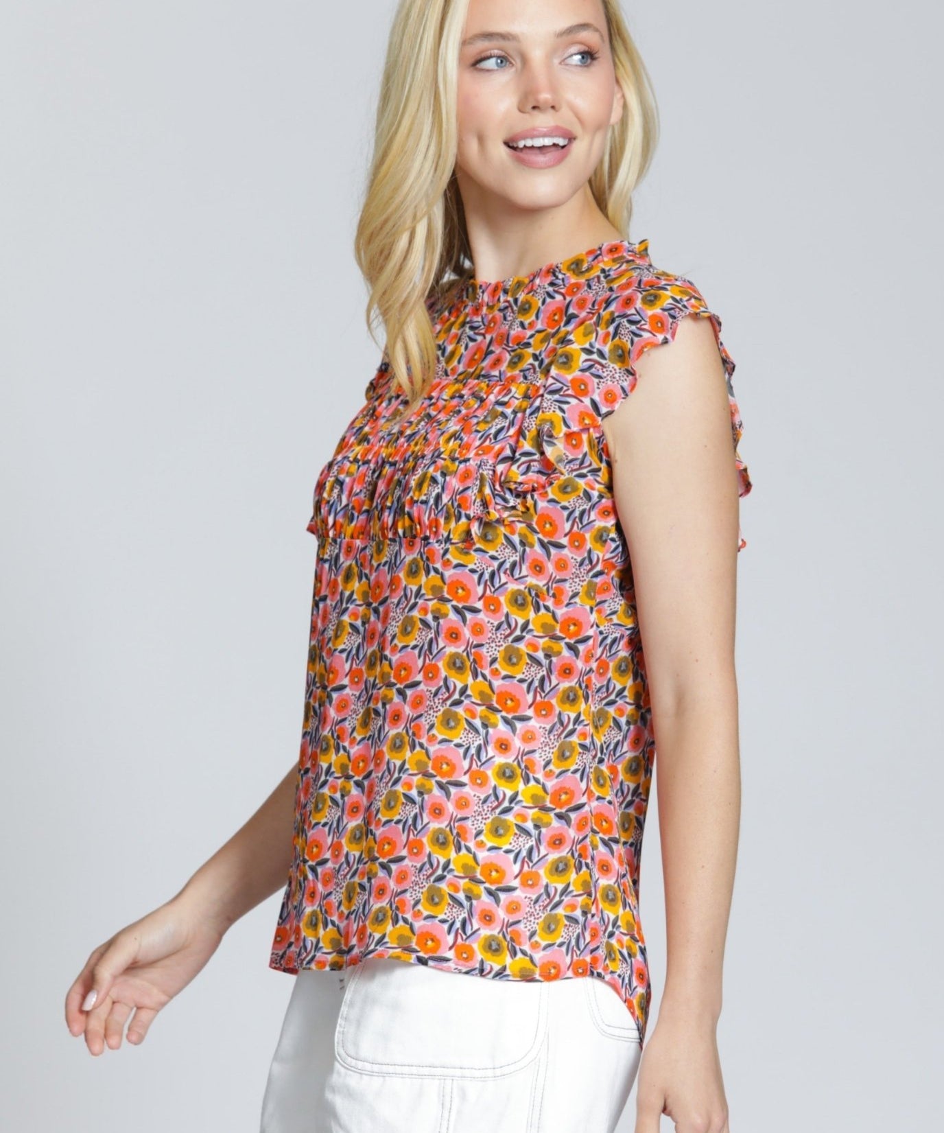 Sleeveless Flutter Sleeve - APNY -  - Sugar River Shoppe - 