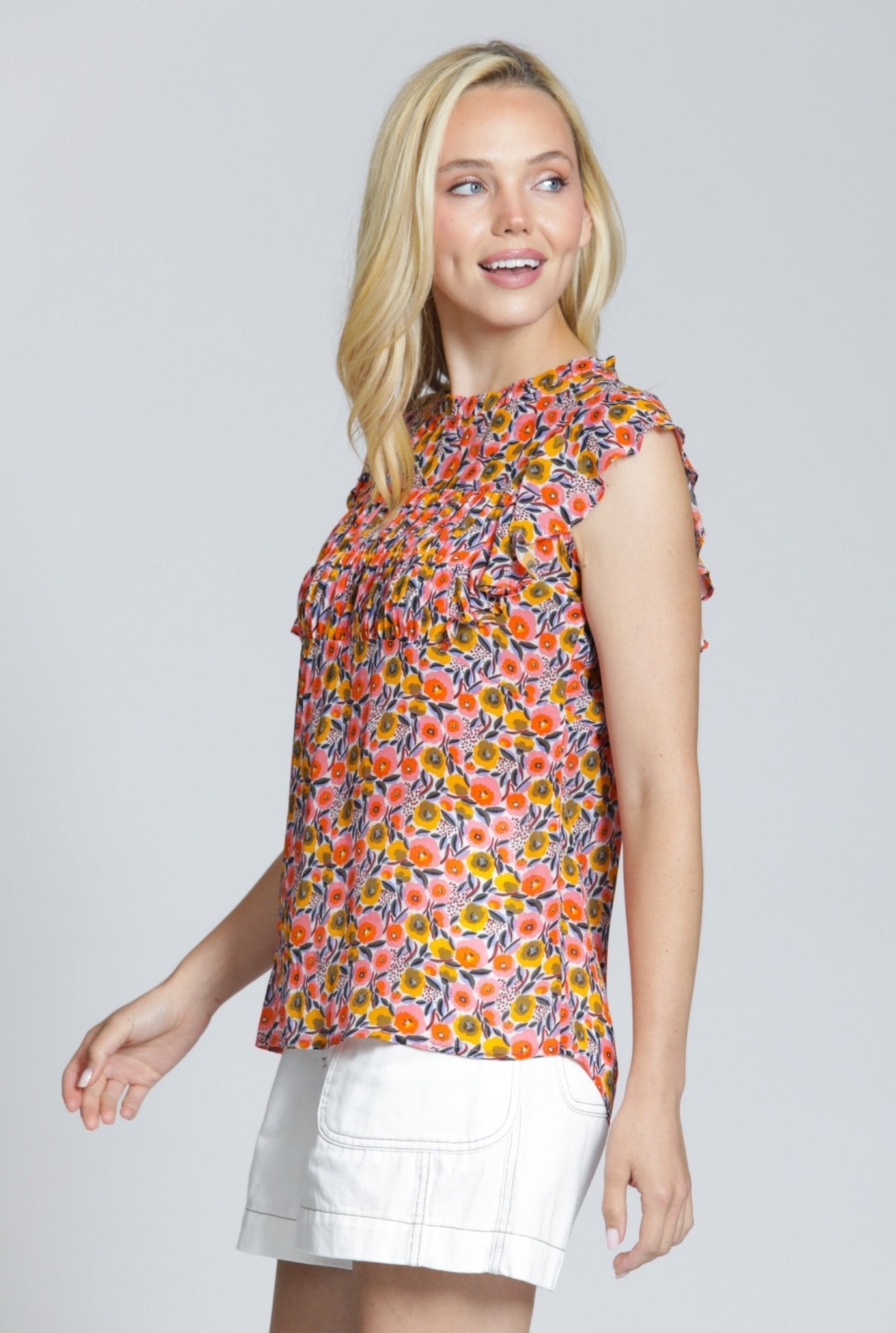 Sleeveless Flutter Sleeve - APNY -  - Sugar River Shoppe - 