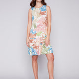 Sleeveless Printed Dress with Tiered Ruffles - Charlie B - 14108712 - Sugar River Shoppe - 