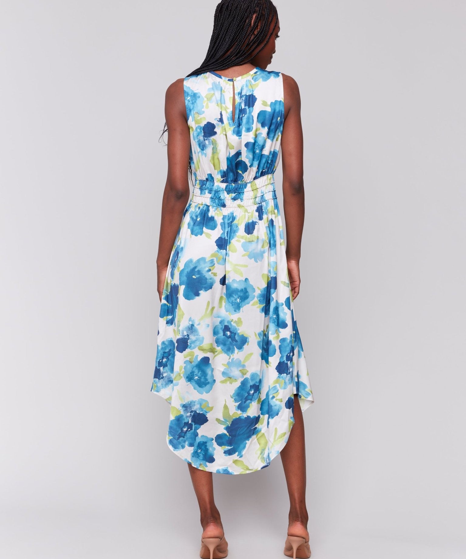 Sleeveless Printed Flowy Dress - Charlie B - 690178620539 - Sugar River Shoppe - 