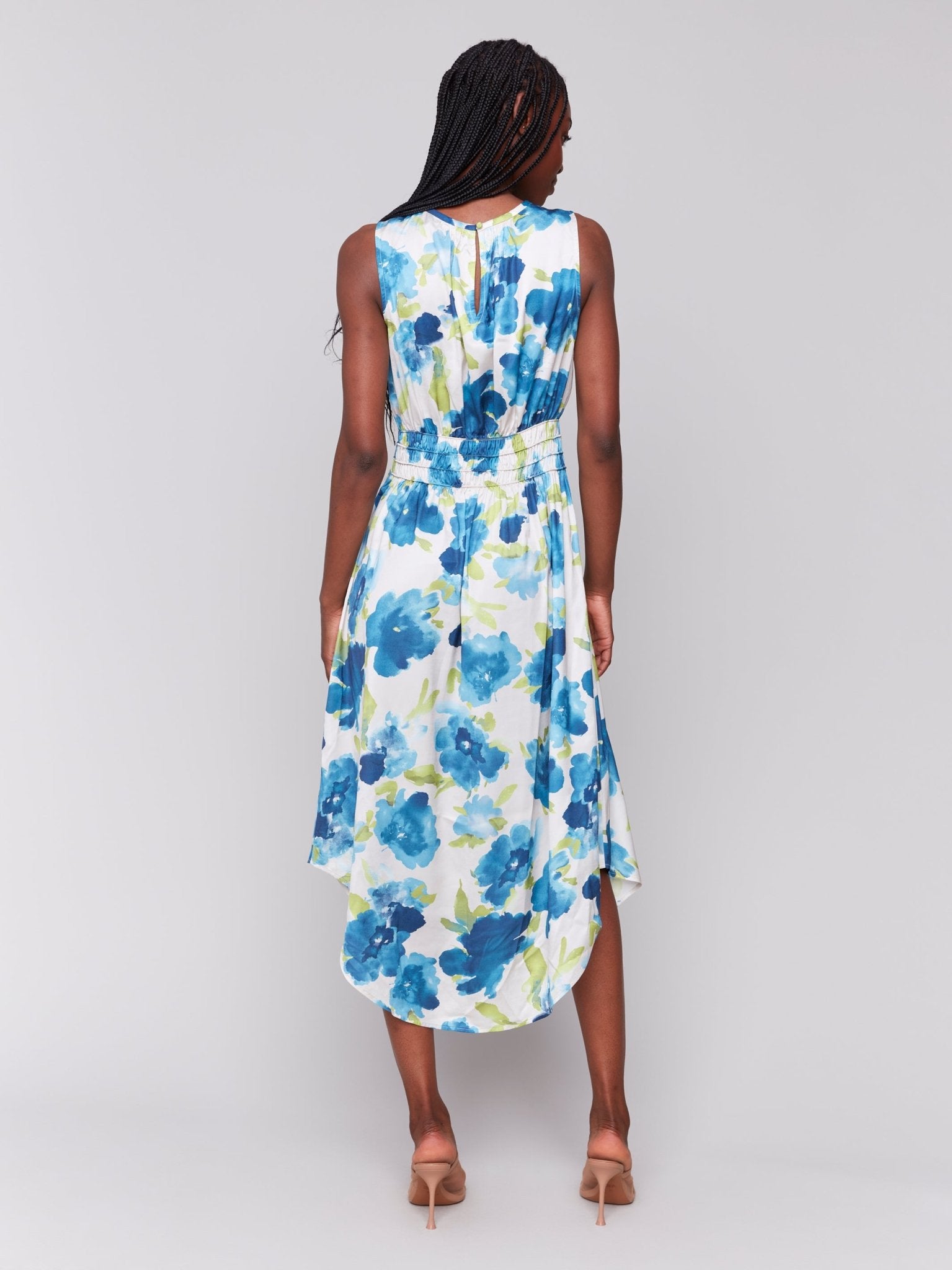 Sleeveless Printed Flowy Dress - Charlie B - 690178620539 - Sugar River Shoppe - 