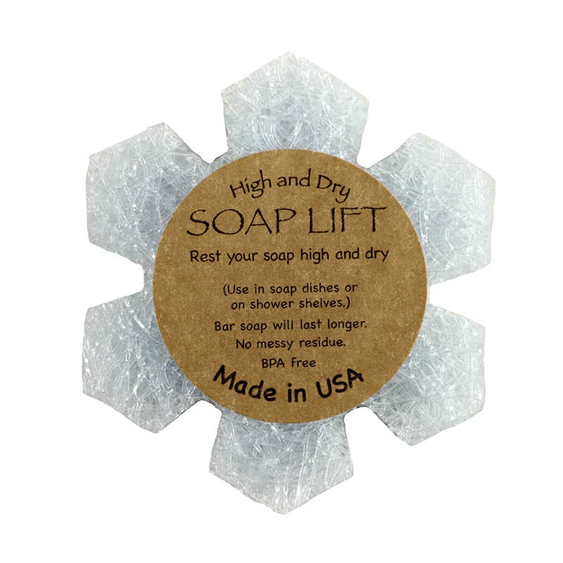 Snowflake Soap Lift Soap Saver - Crystal - Soap Lift - 618882705007 - Sugar River Shoppe - 
