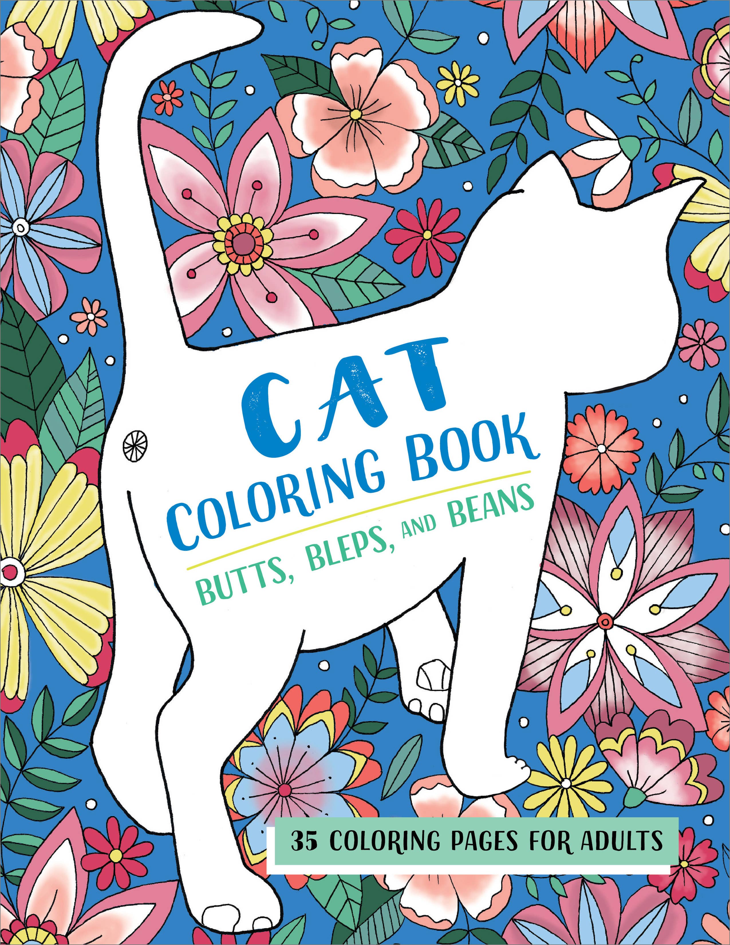 Butts, Bleps, and Beans Cat Coloring Book - Sugar River Shoppe