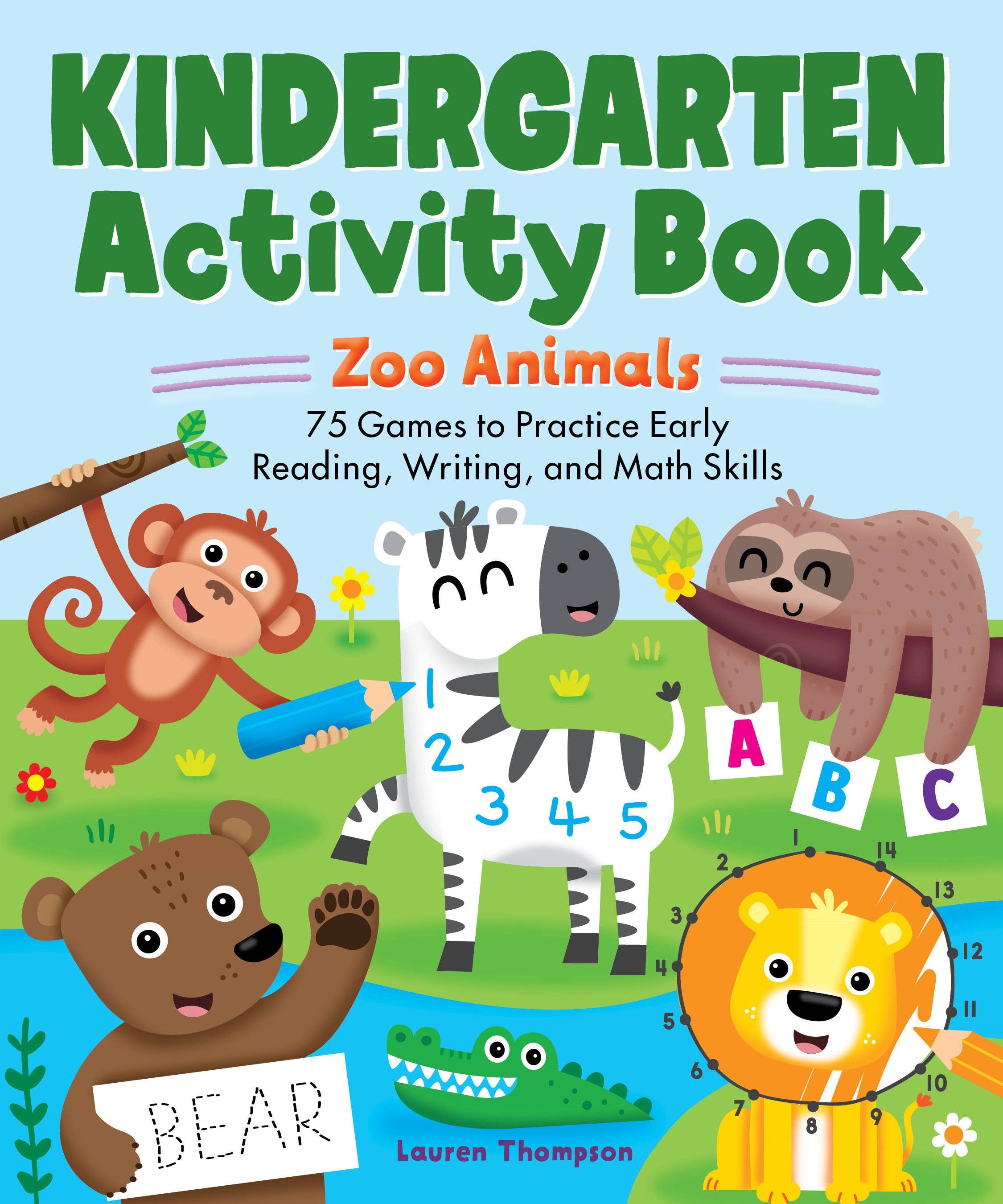 Kindergarten Activity Book: Zoo Animals - Sugar River Shoppe