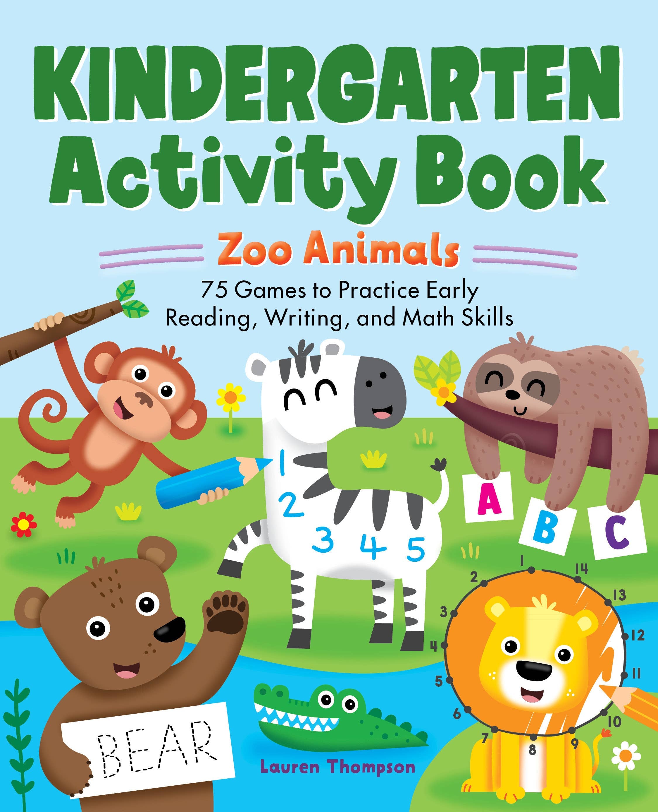 Kindergarten Activity Book: Zoo Animals - Sugar River Shoppe
