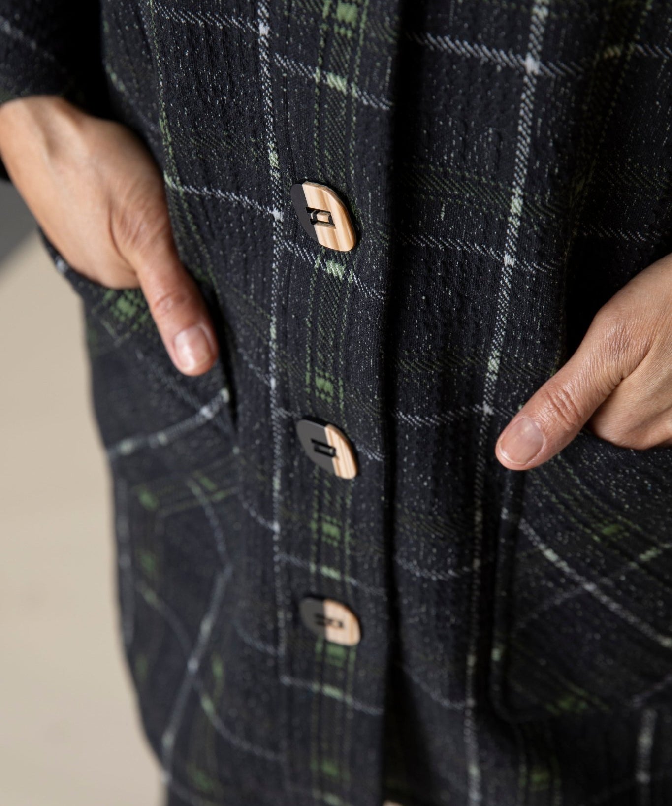 Speckle Knit Plaid Car Coat - Habitat - 194451499367 - Sugar River Shoppe - 