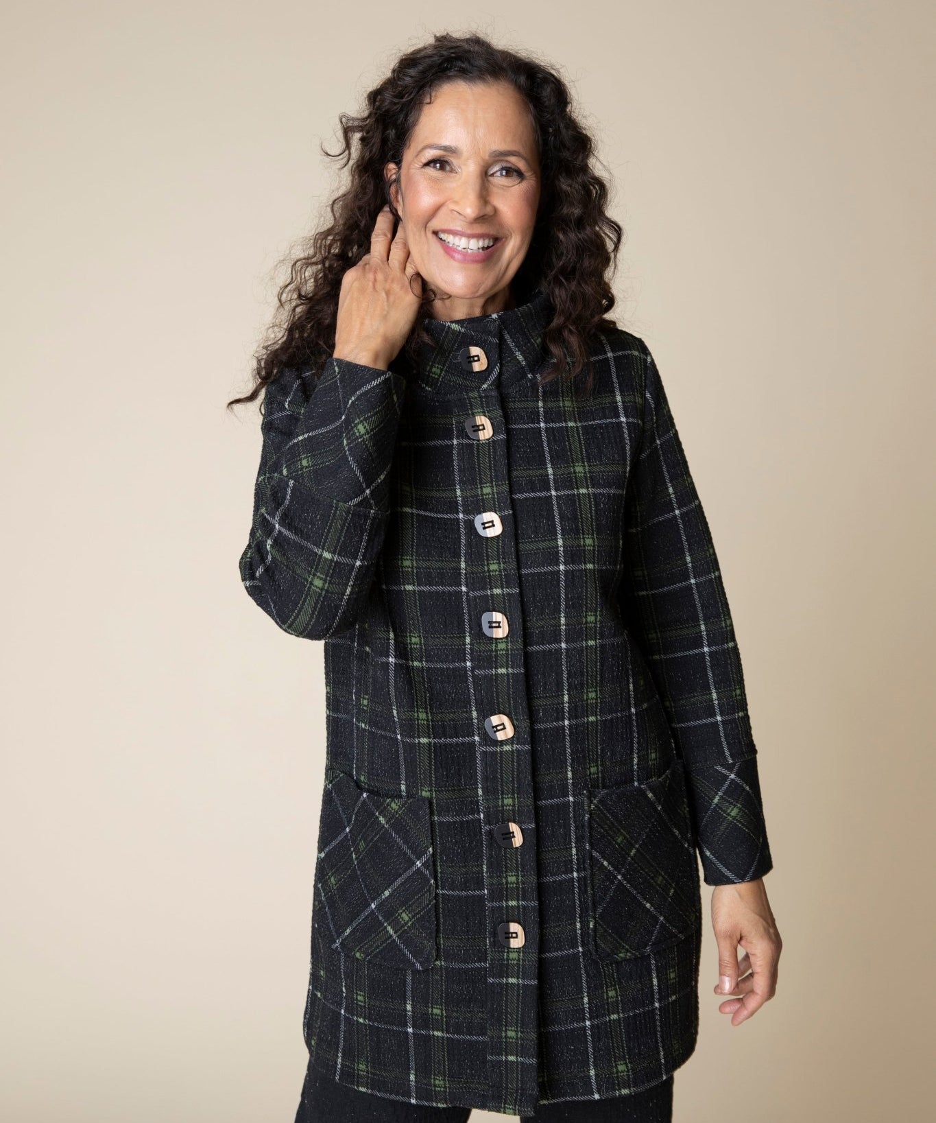 Speckle Knit Plaid Car Coat - Habitat - 194451499367 - Sugar River Shoppe - 