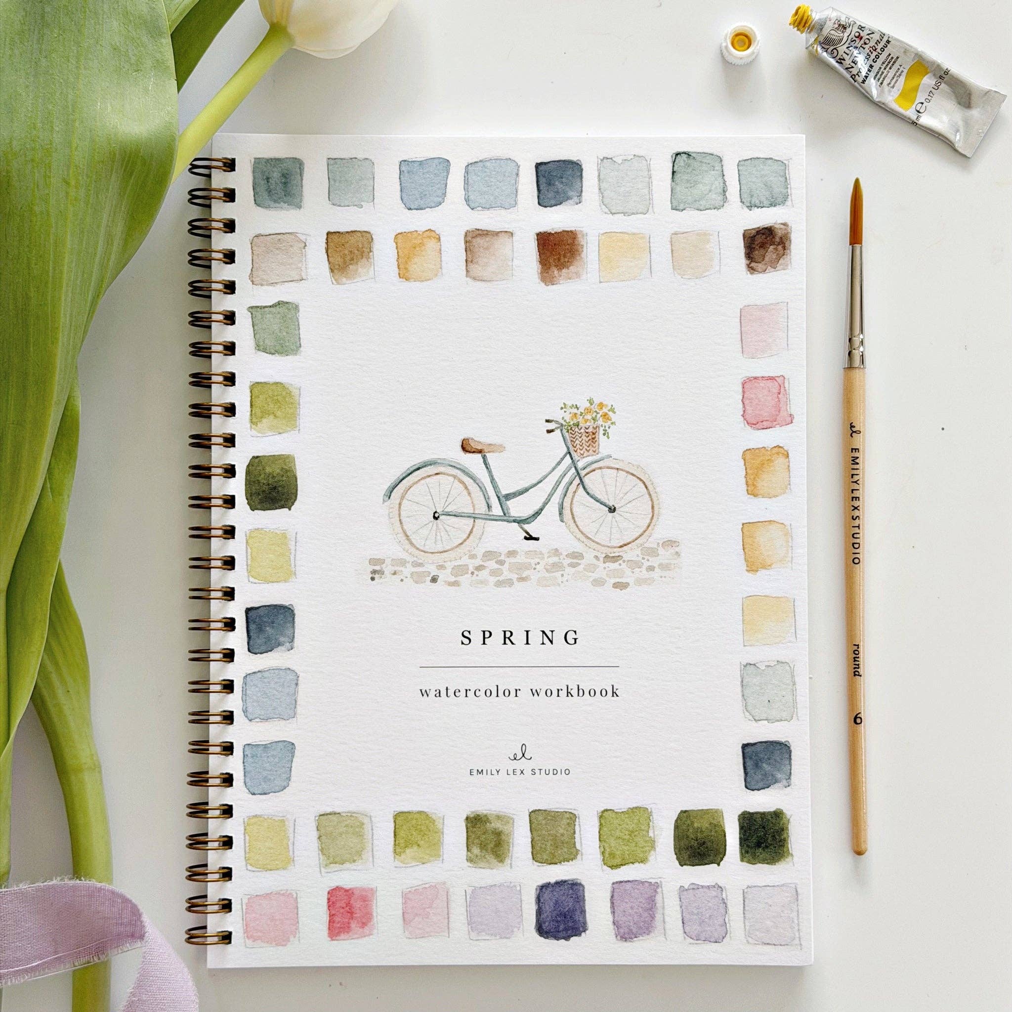 Spring watercolor workbook - emily lex studio - 810139741268 - Sugar River Shoppe - 