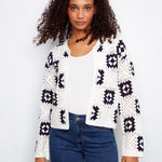 Square Crochet Cardigan - White - Charlie B - 690178746420 - Sugar River Shoppe - 
